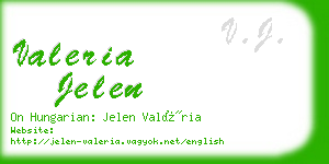 valeria jelen business card